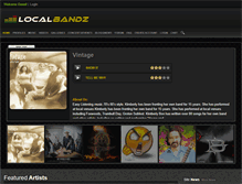 Tablet Screenshot of localbandz.com